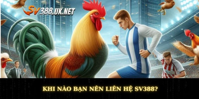 Liên Hệ SV388 - Hỗ Trợ Nhanh Chóng Nhiệt Tình Ngay Lập Tức Khi nào bạn nên liên hệ SV388?