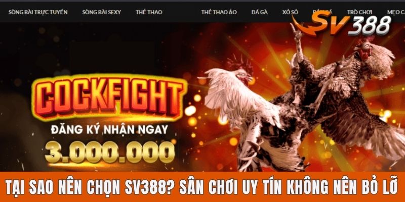 Tại Sao Nên Chọn Sv388? Sân Chơi Uy Tín Không Nên Bỏ Lỡ Tại Sao Nên Chọn Sv388? Sân Chơi Uy Tín Không Nên Bỏ Lỡ